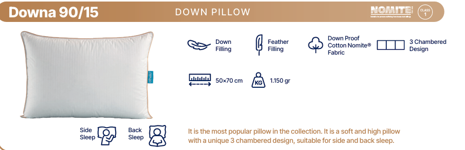 Othello Downa 90/15 Pillow
